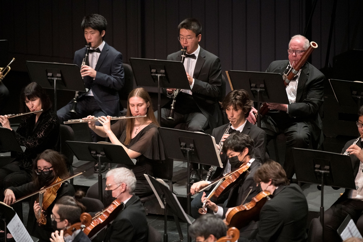 The UCI Symphony Orchestra perform.